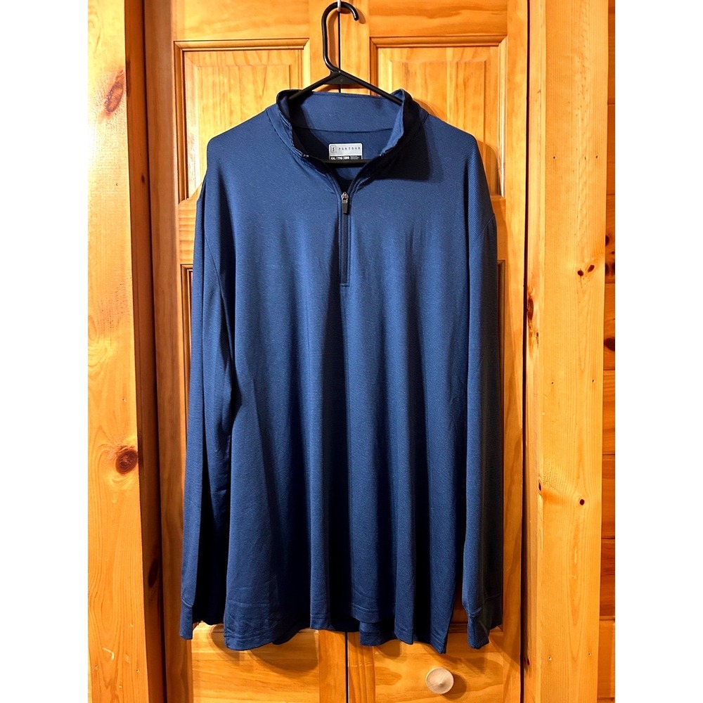 PGA Tour Set of 2 Mens XXL Quarter Zip Golf Pullover Jacket Navy Grey NWOT